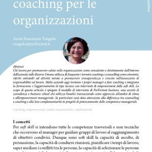 Counselling e coaching per le organizzazioni