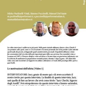 Il Signore degli Anelli.Video-intervista a Jury Chechi