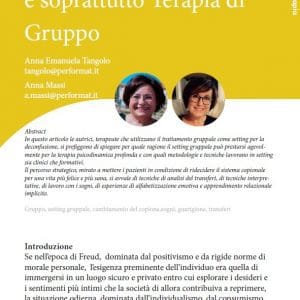 L’Analisi Transazionale è soprattutto Terapia di Gruppo