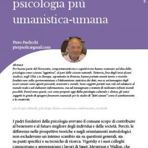 Sentieri verso una psicologia più umanistica-umana